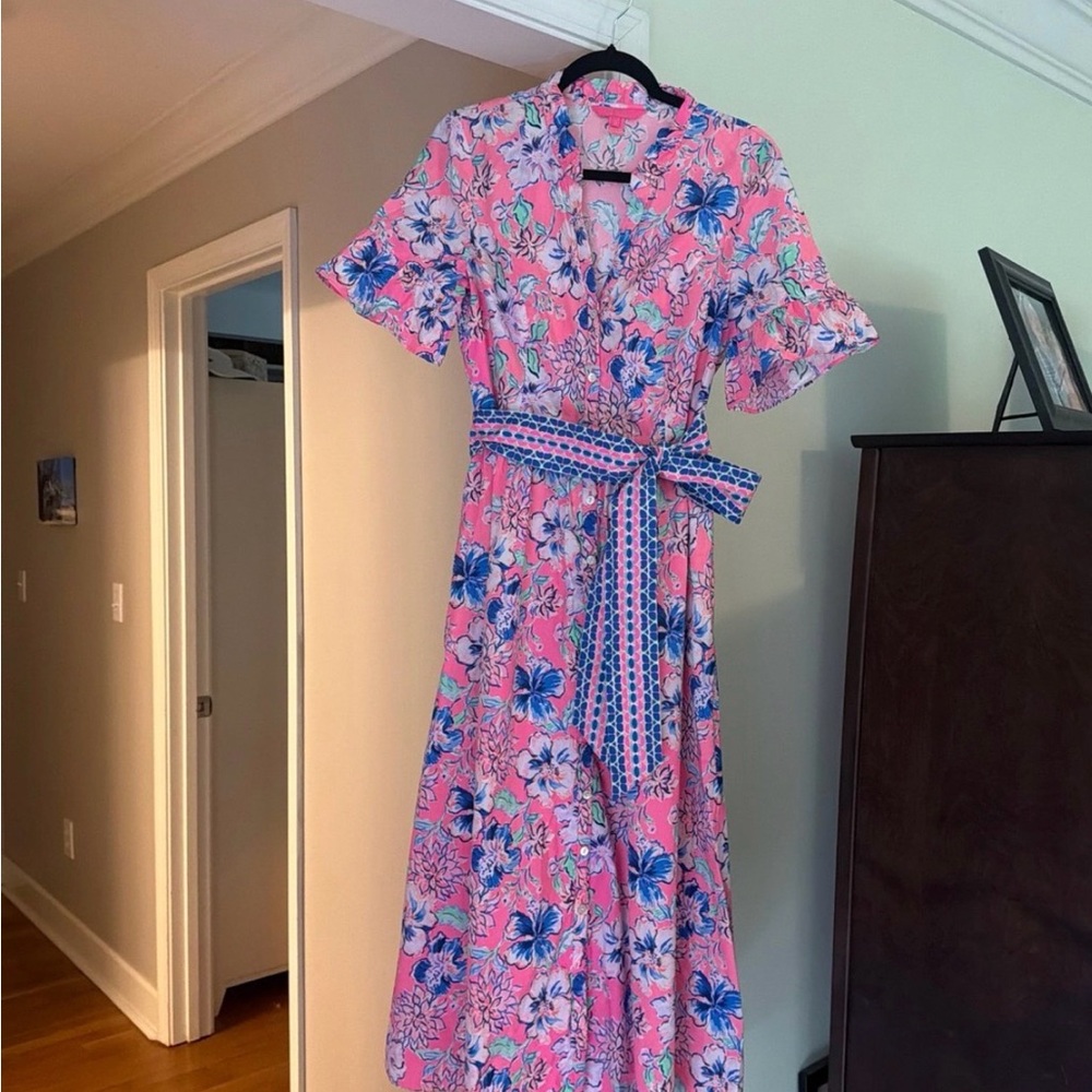 Pink Floral Marilisa Dress in Last Bud Not Least size 6